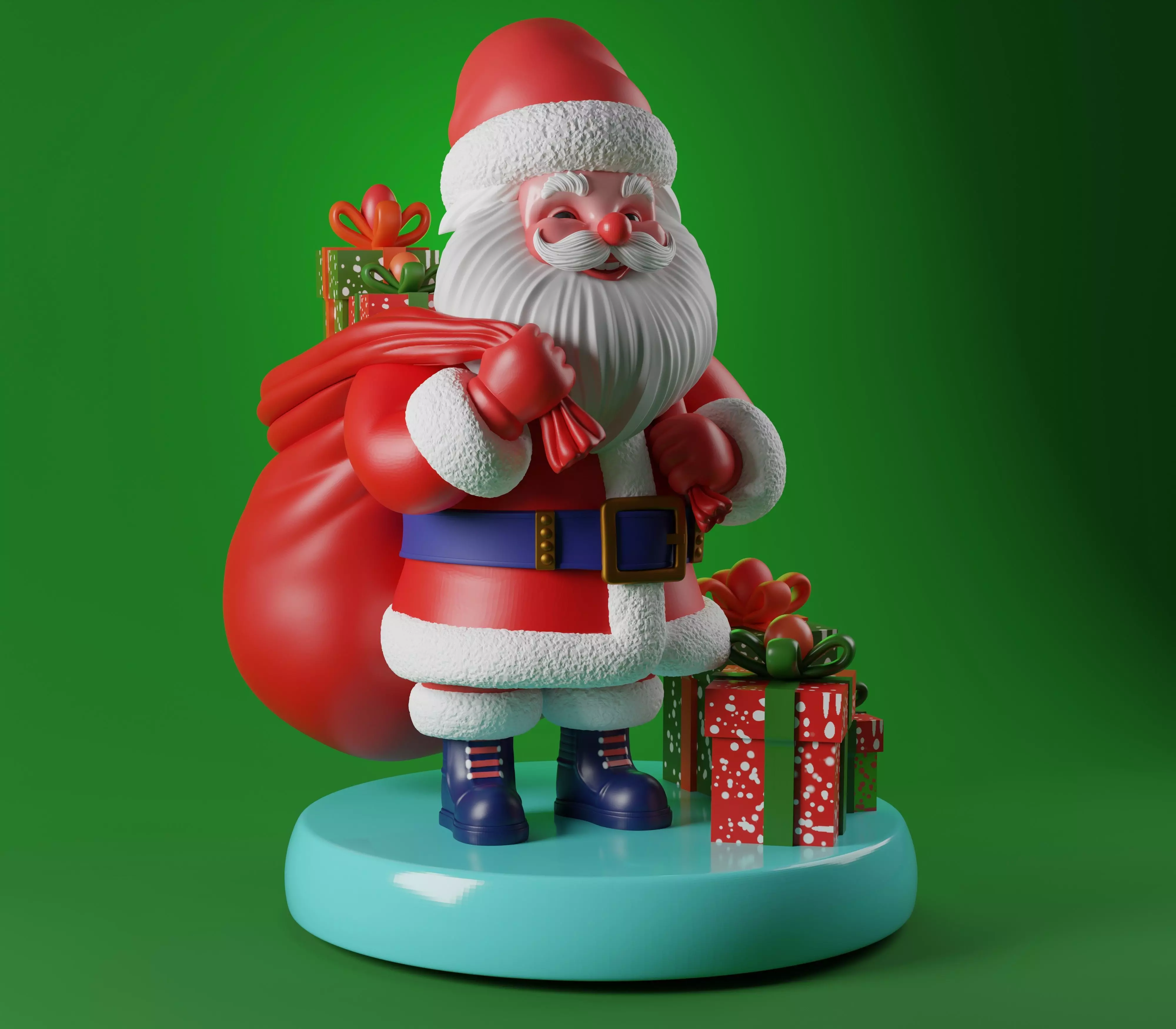 Santa Claus 3D Print Model STL 3D print model_0