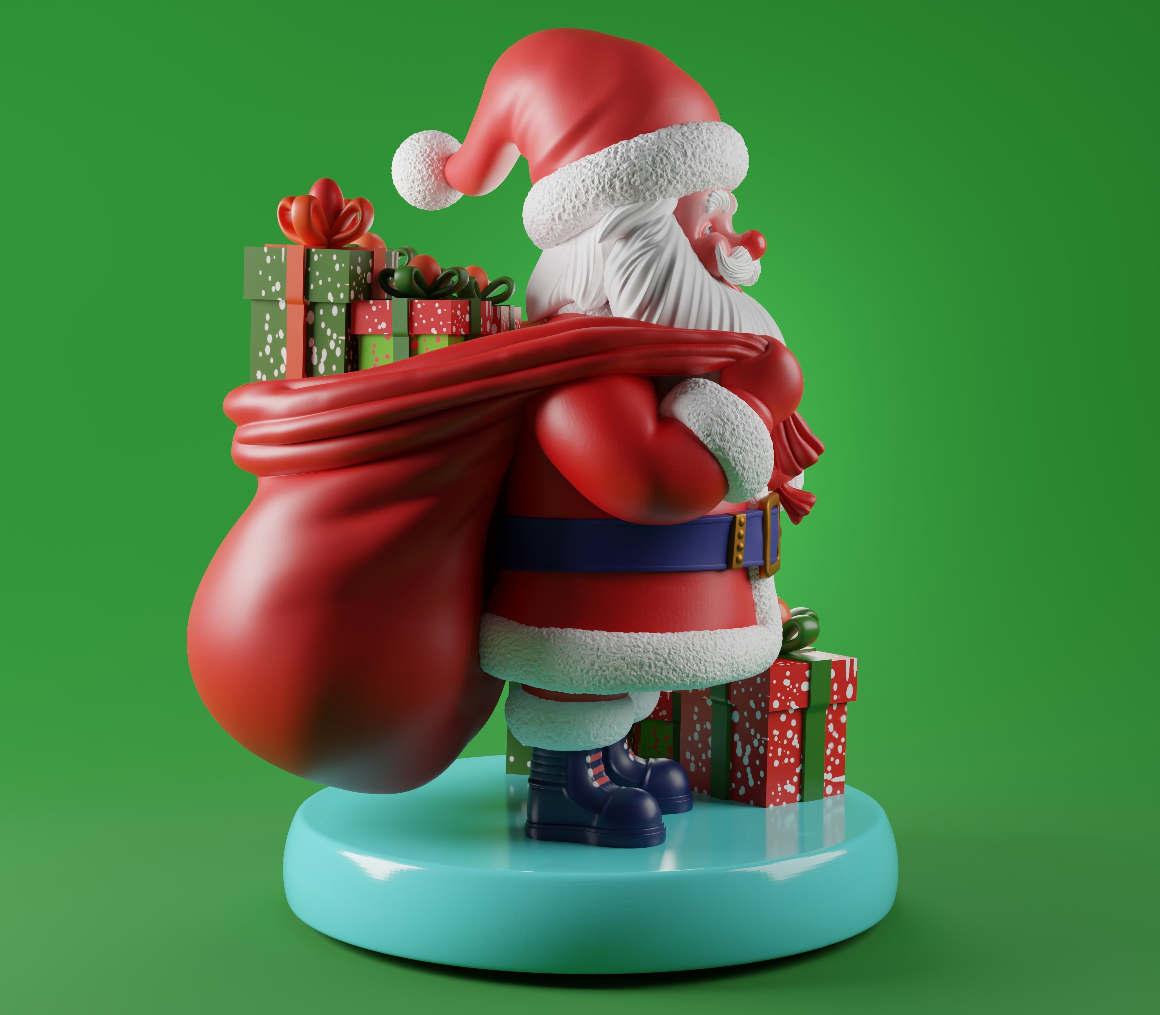 Santa Claus 3D Print Model STL 3D print model_5