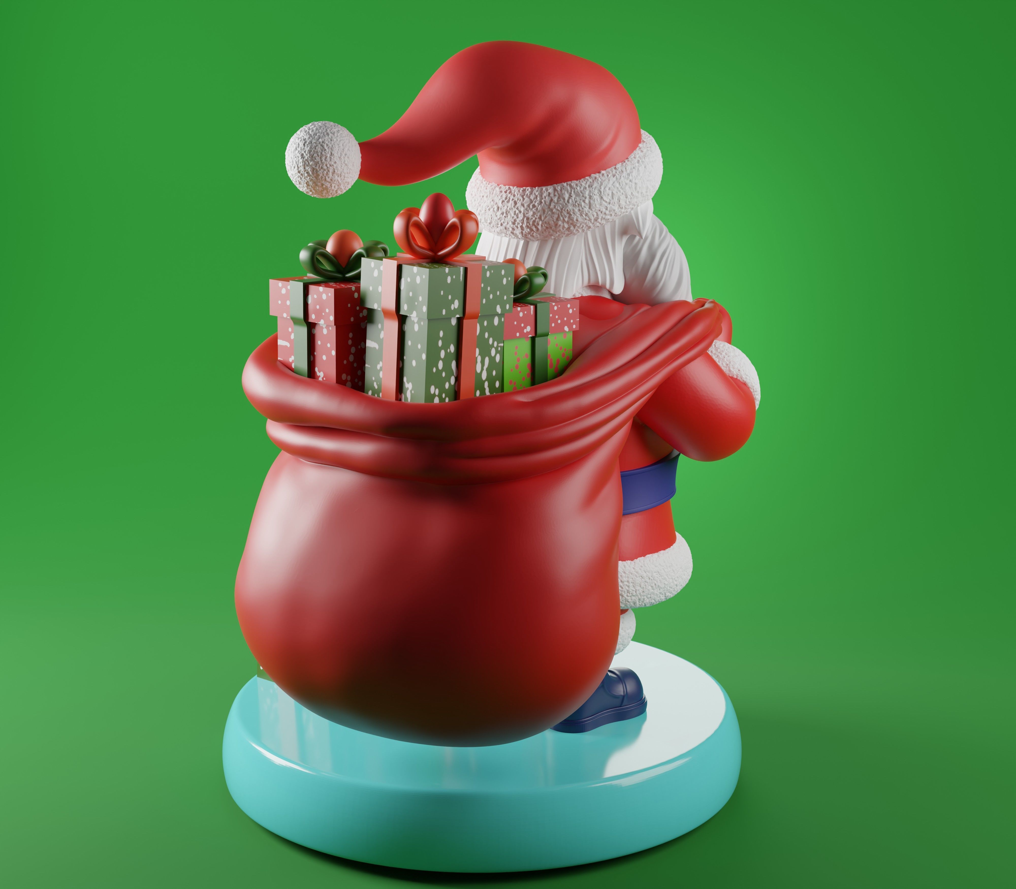 Santa Claus 3D Print Model STL 3D print model_6