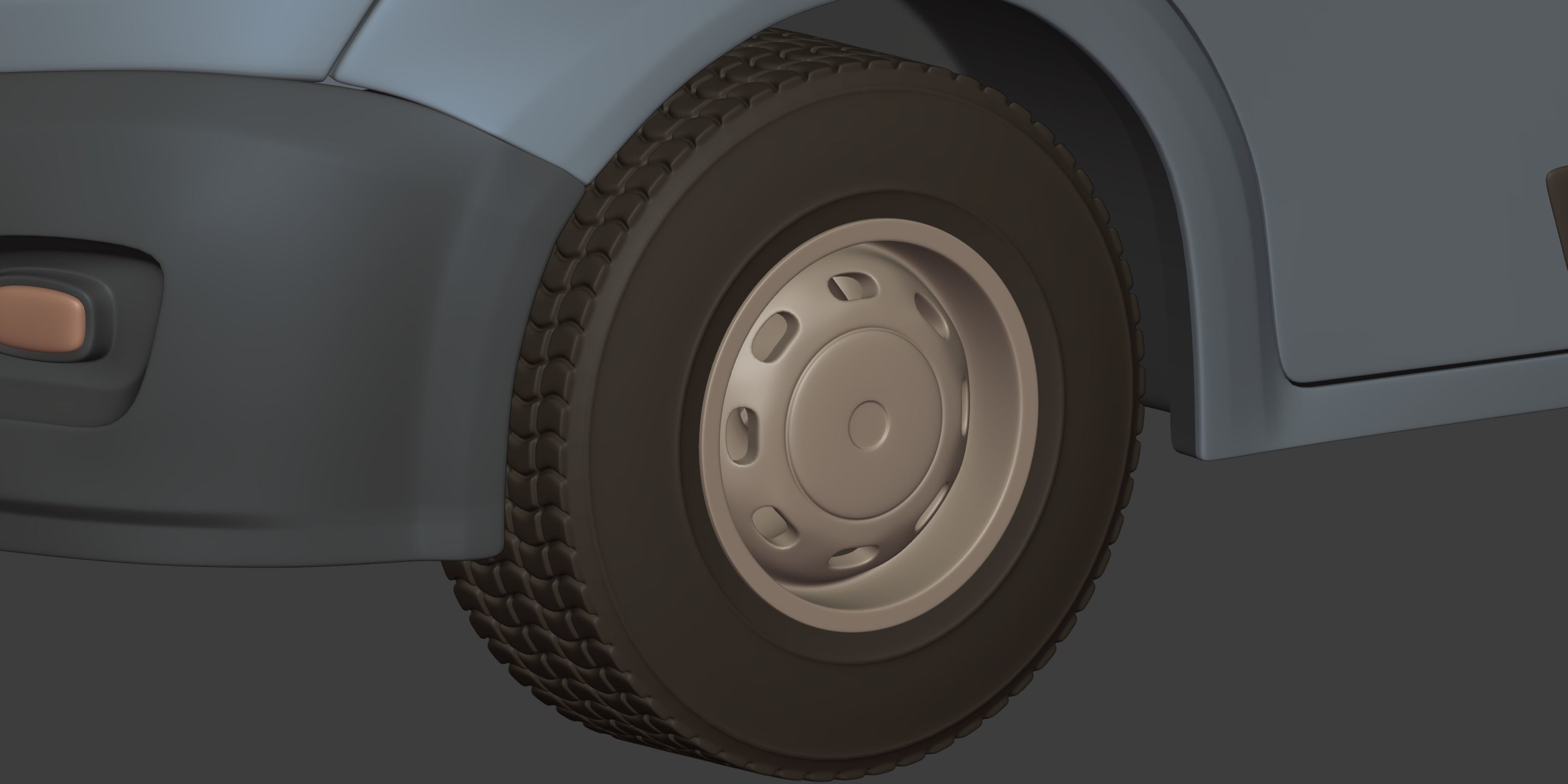 Generic Large Panel Van 3D model_21