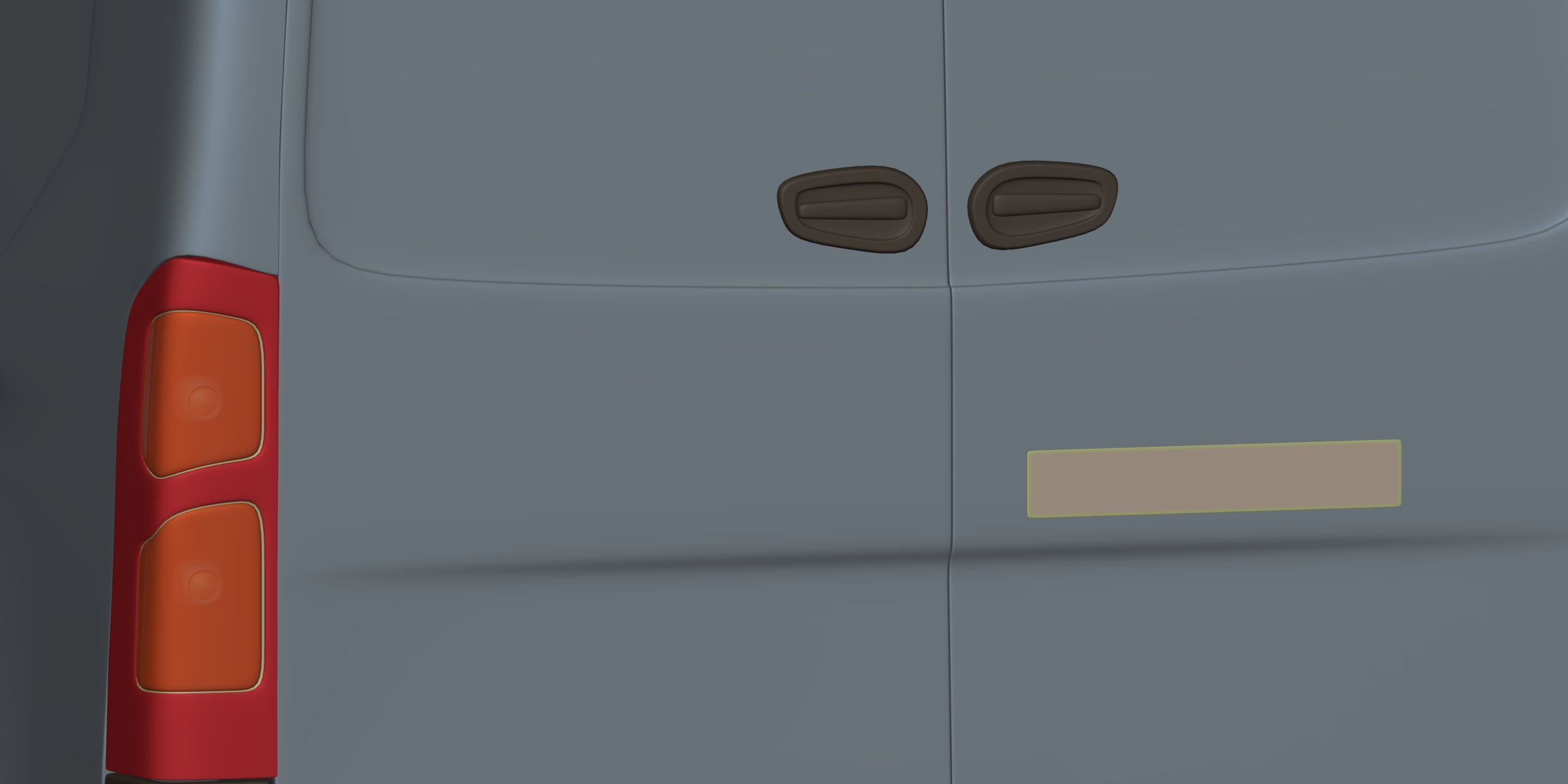 Generic Large Panel Van 3D model_19