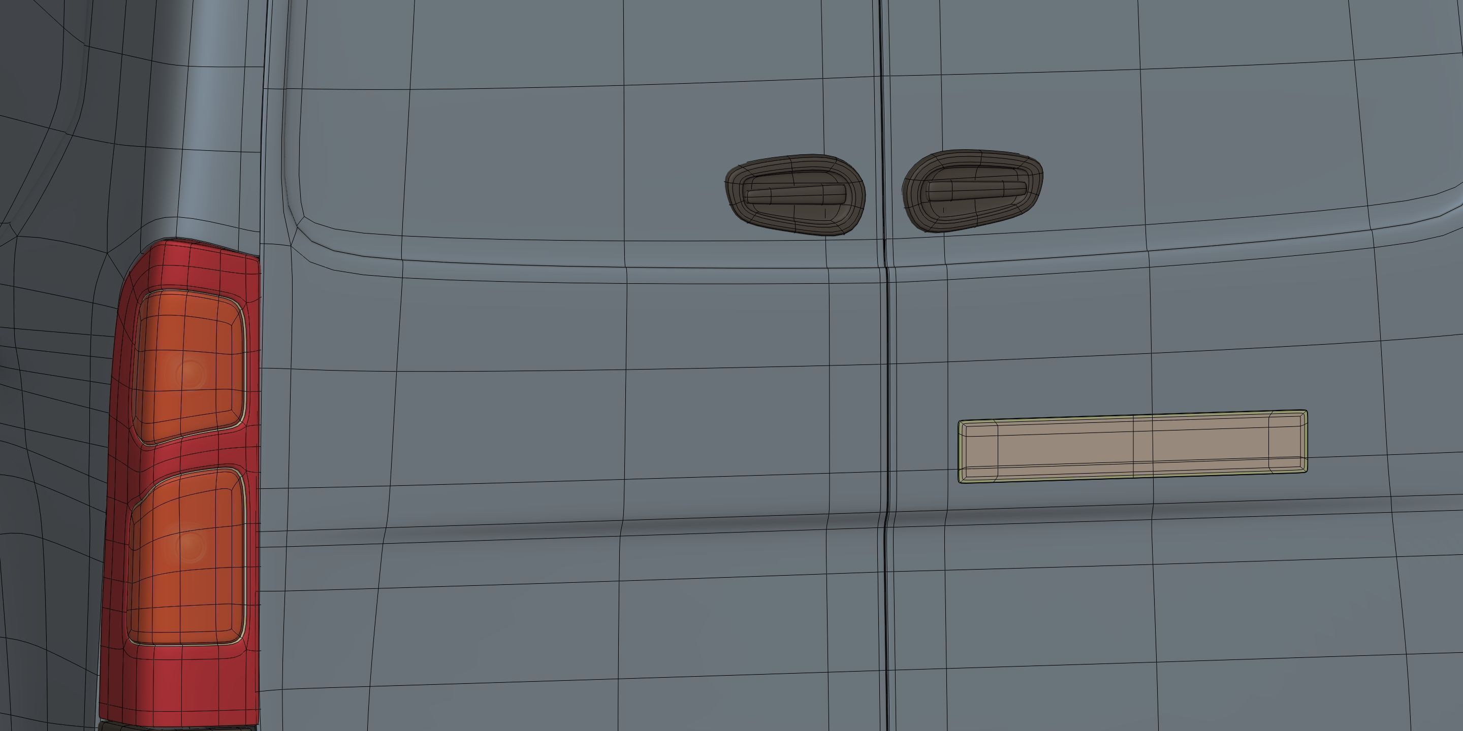 Generic Large Panel Van 3D model_20