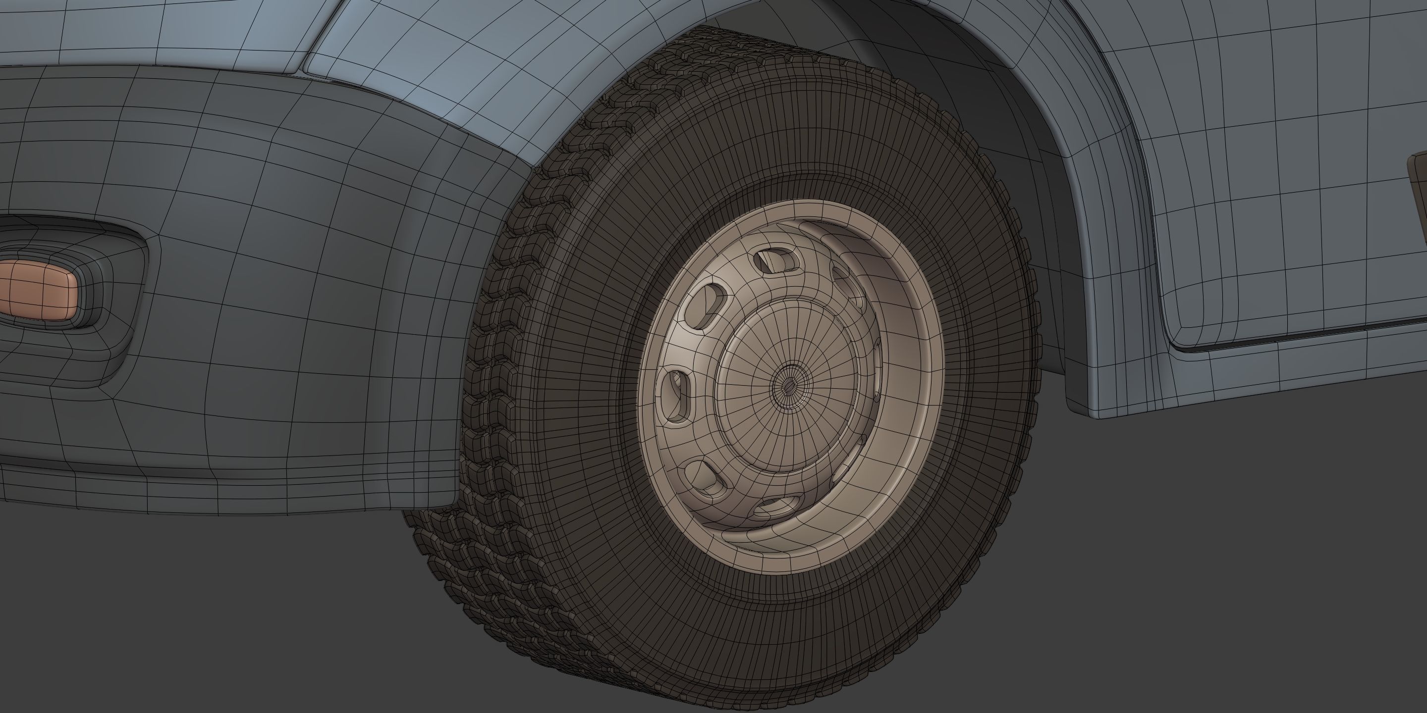 Generic Large Panel Van 3D model_22