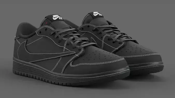 Travis Scott x Air Jordan Black Phantom