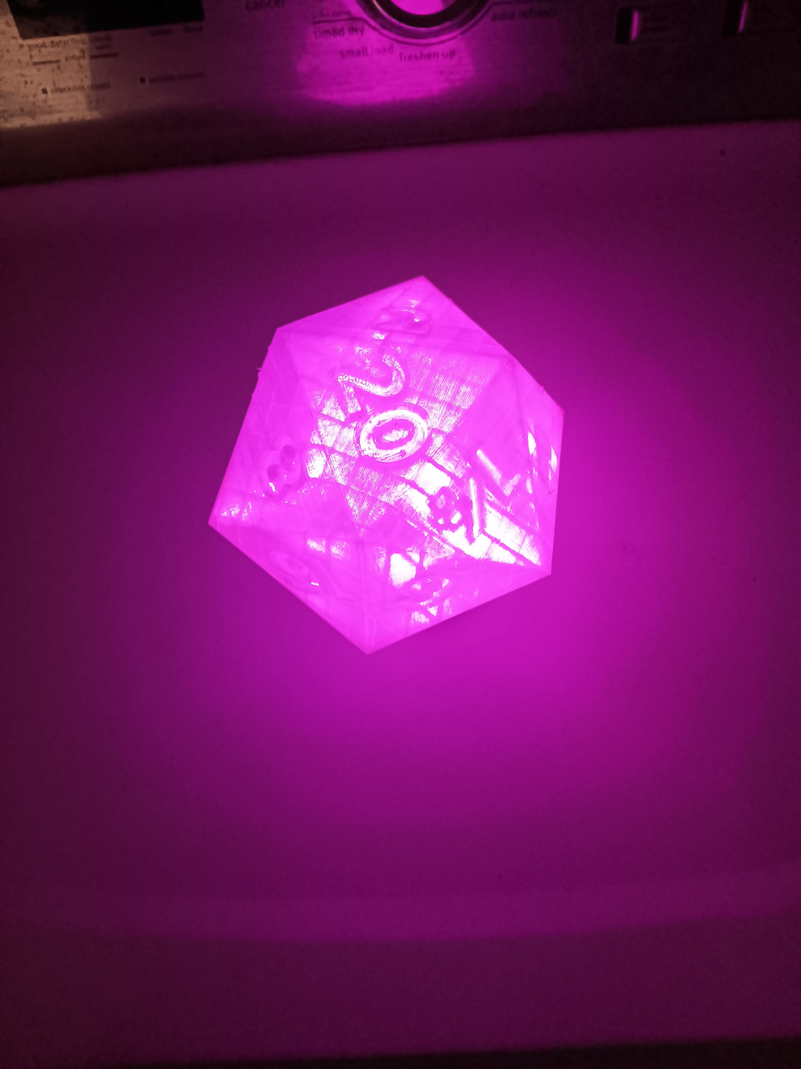 D20 Lamp and stand 3D print model_5