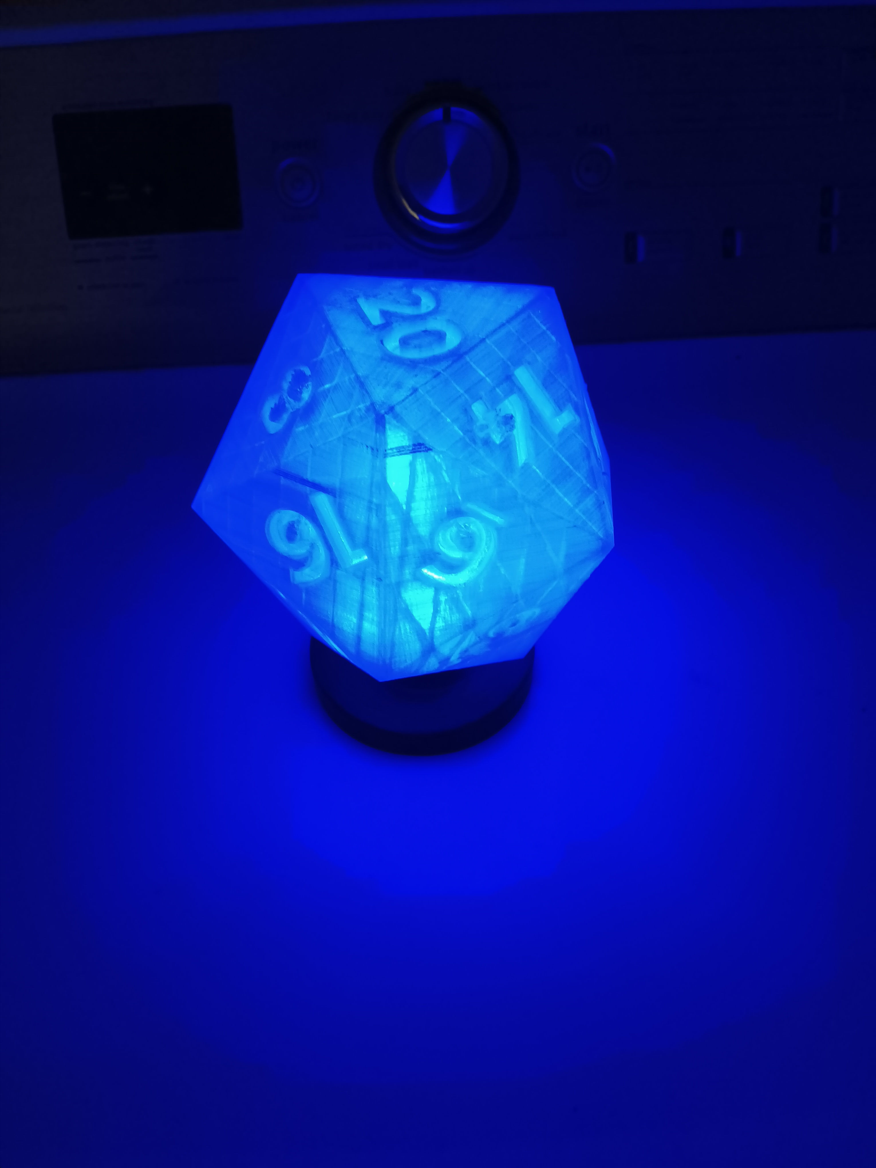 D20 Lamp and stand 3D print model_3