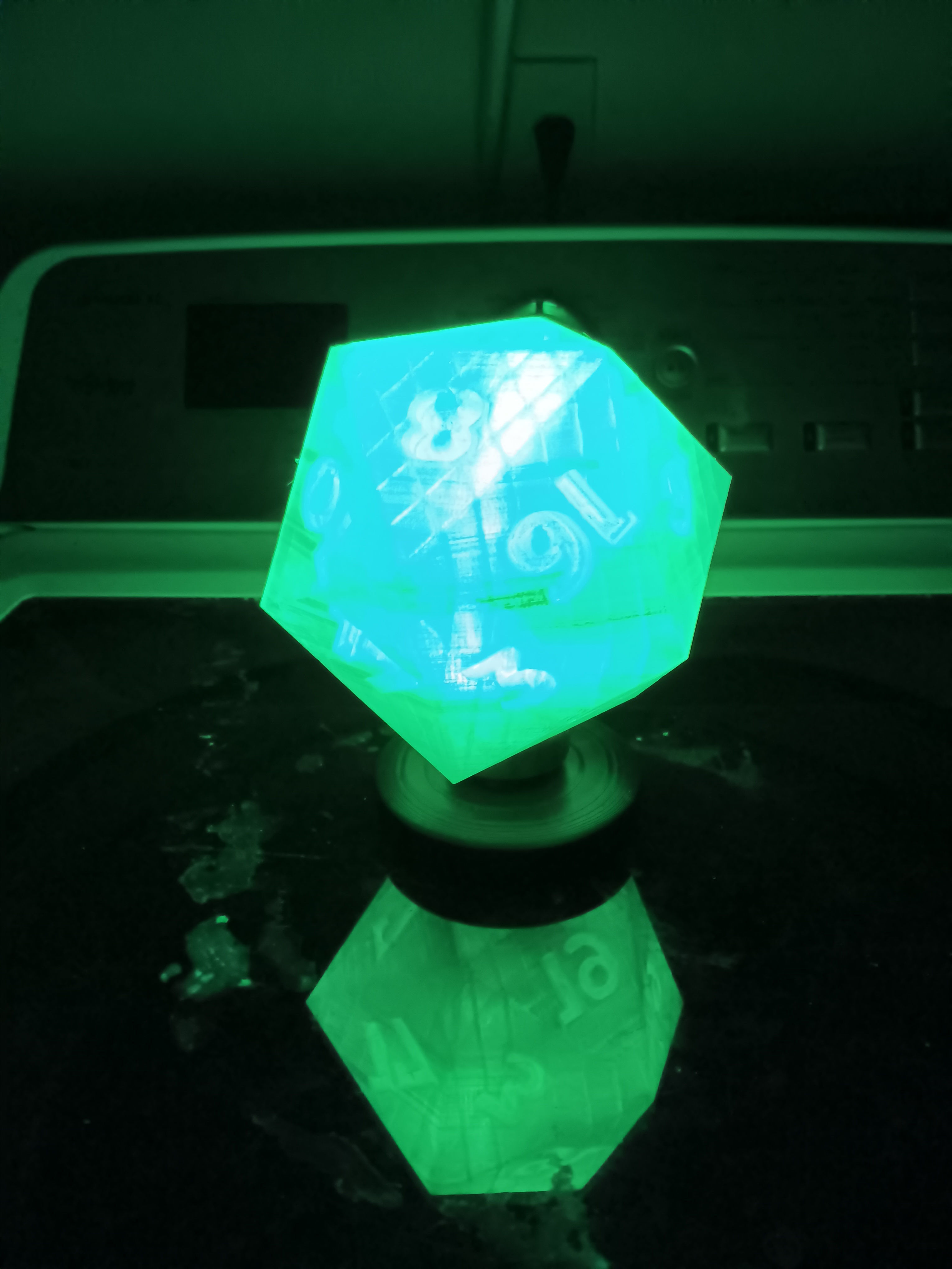 D20 Lamp and stand 3D print model_4