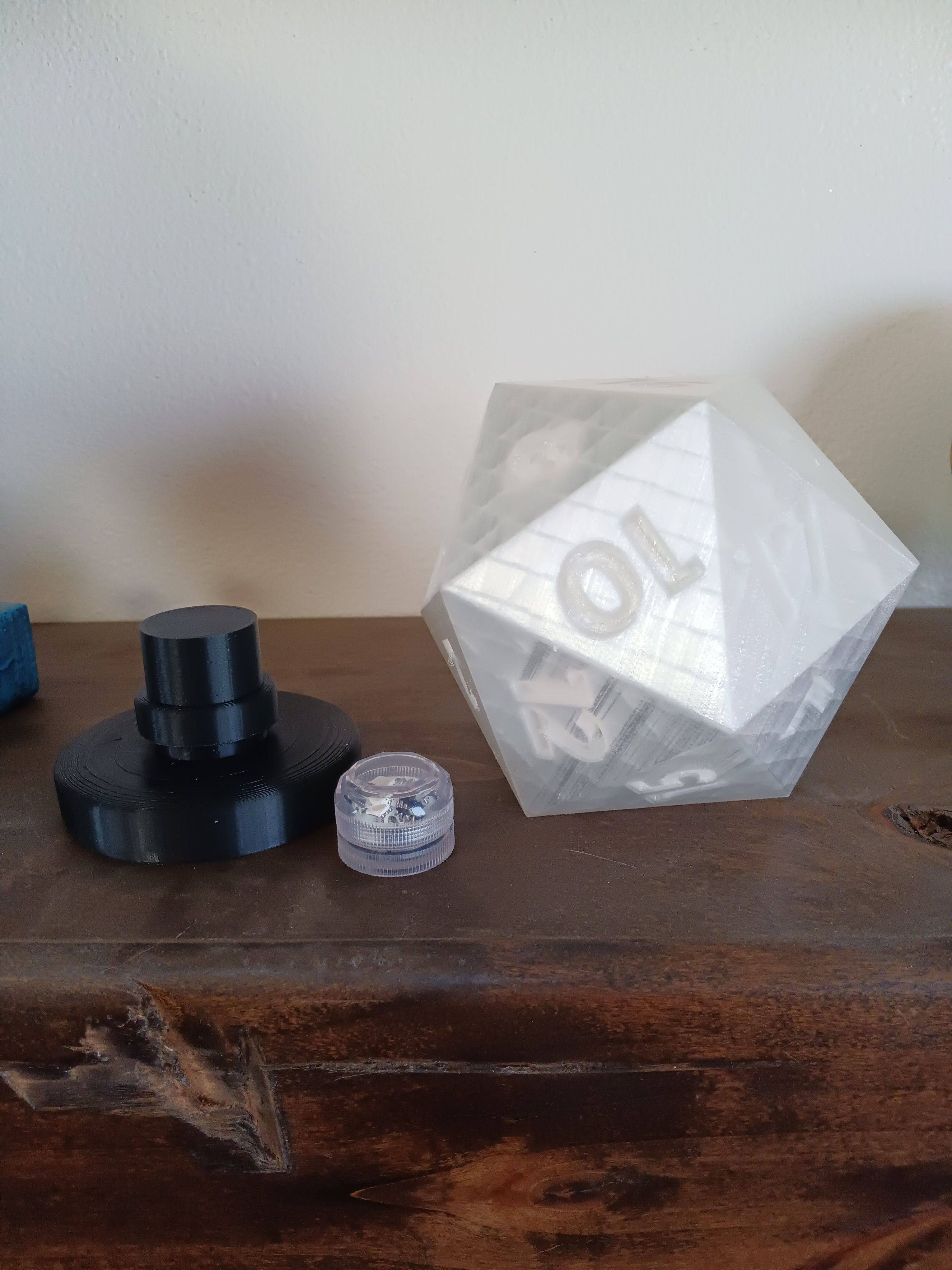 D20 Lamp and stand 3D print model_2