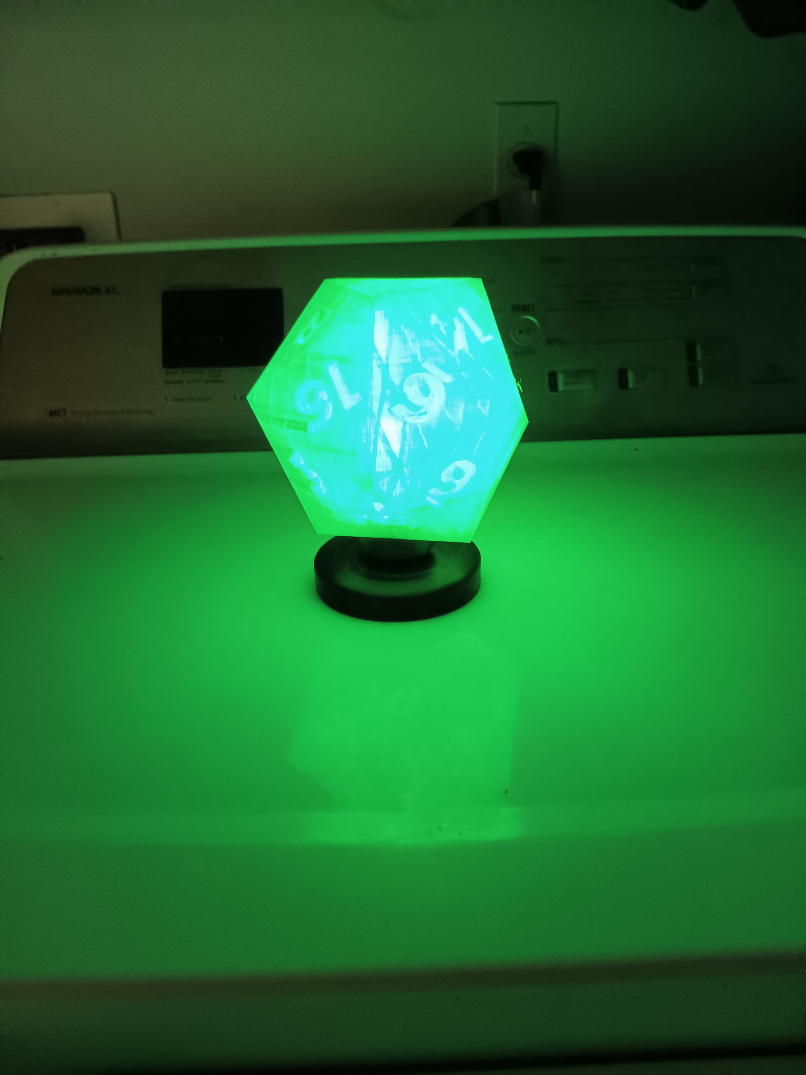 D20 Lamp and stand 3D print model_6