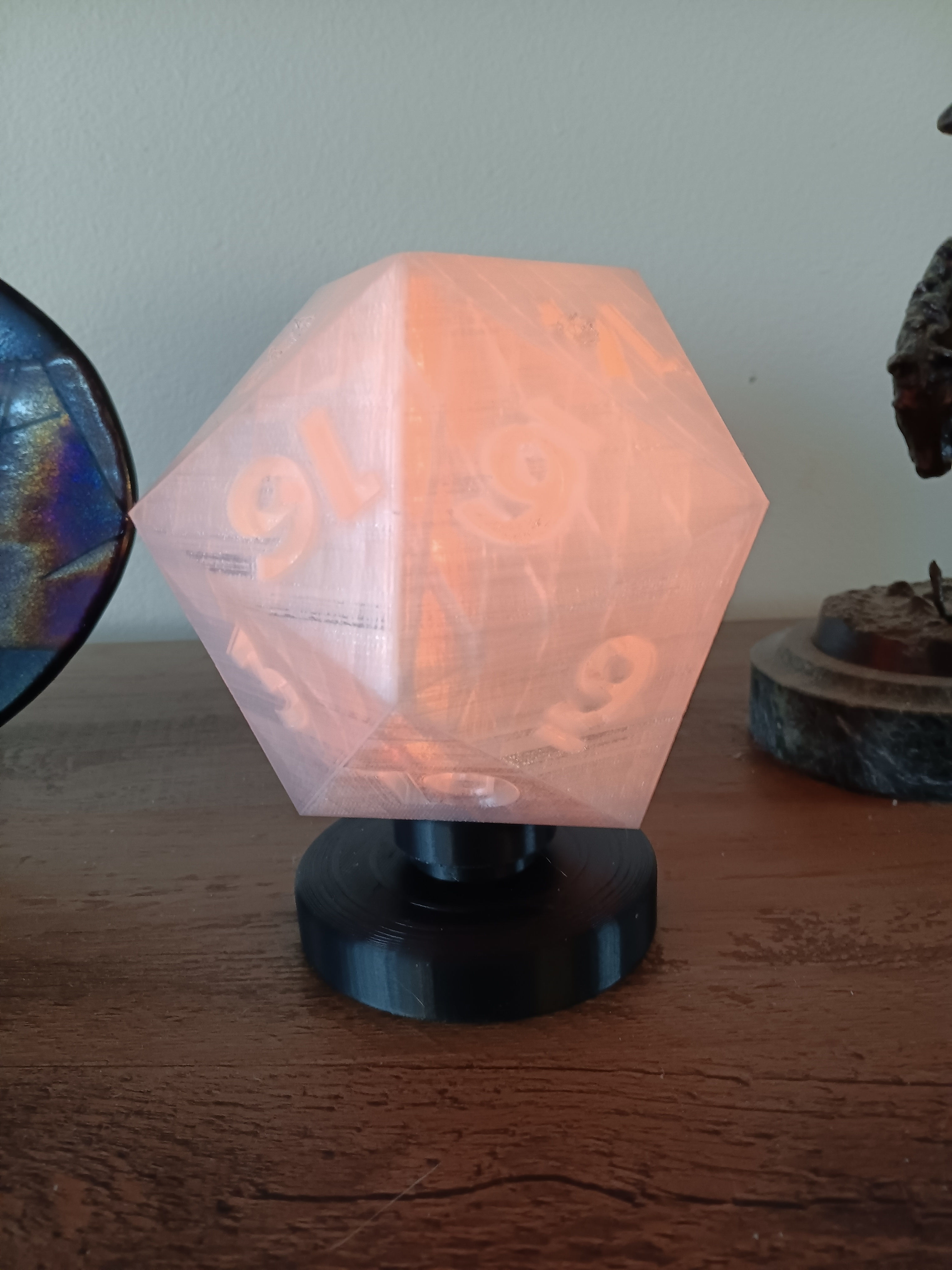 D20 Lamp and stand 3D print model_7