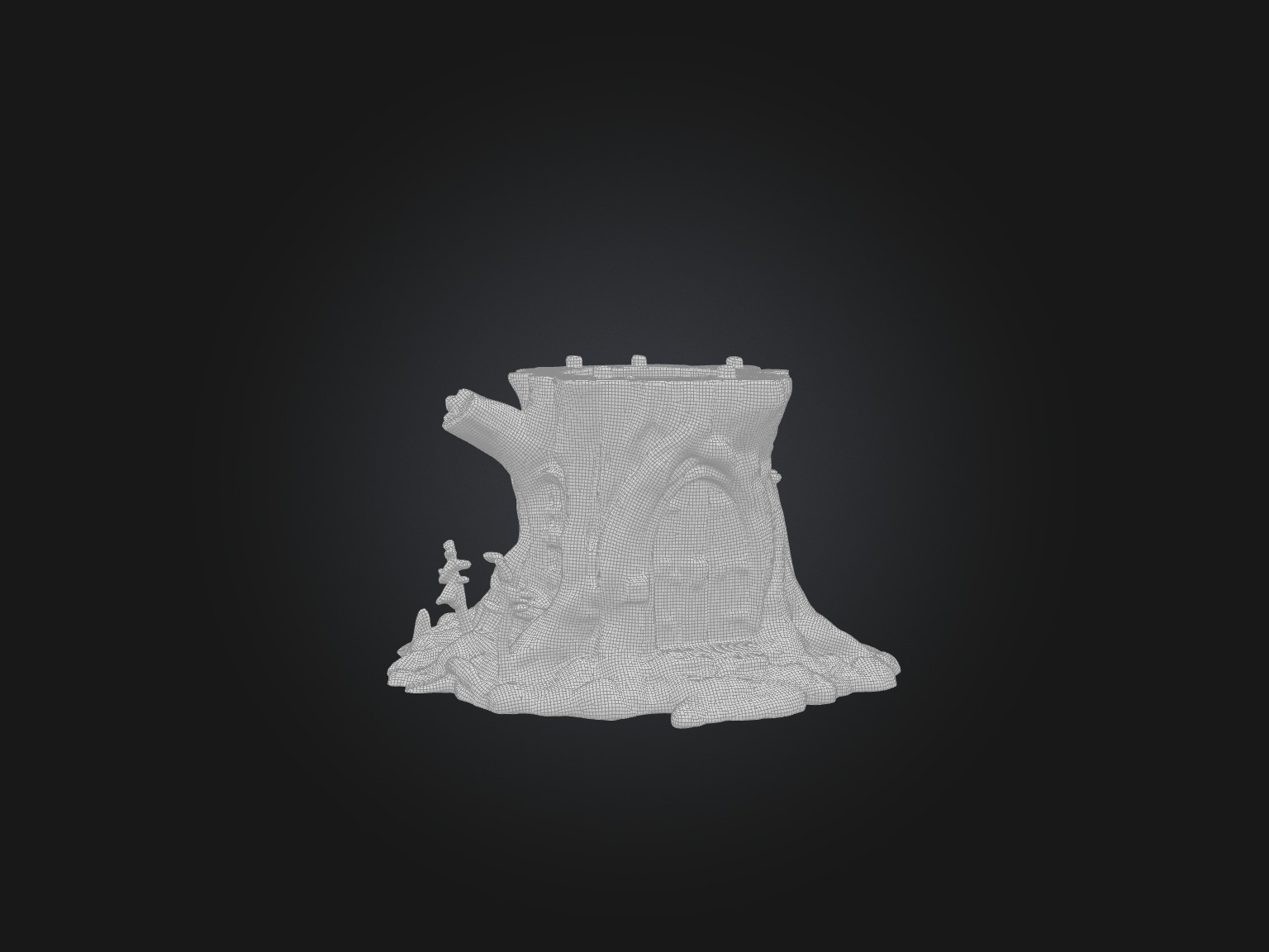 Fairy Tree Door Model 3D model_3