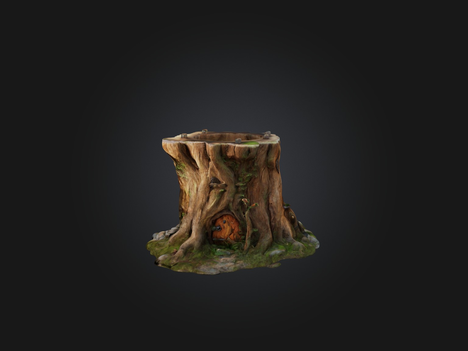 Fairy Tree Door Model 3D model_8