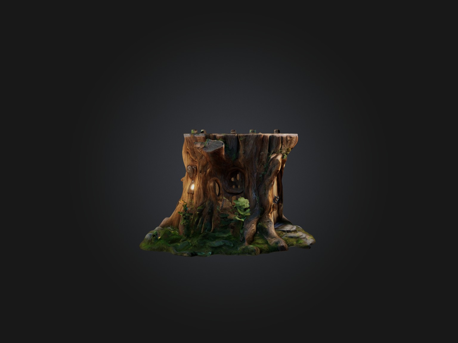 Fairy Tree Door Model 3D model_5