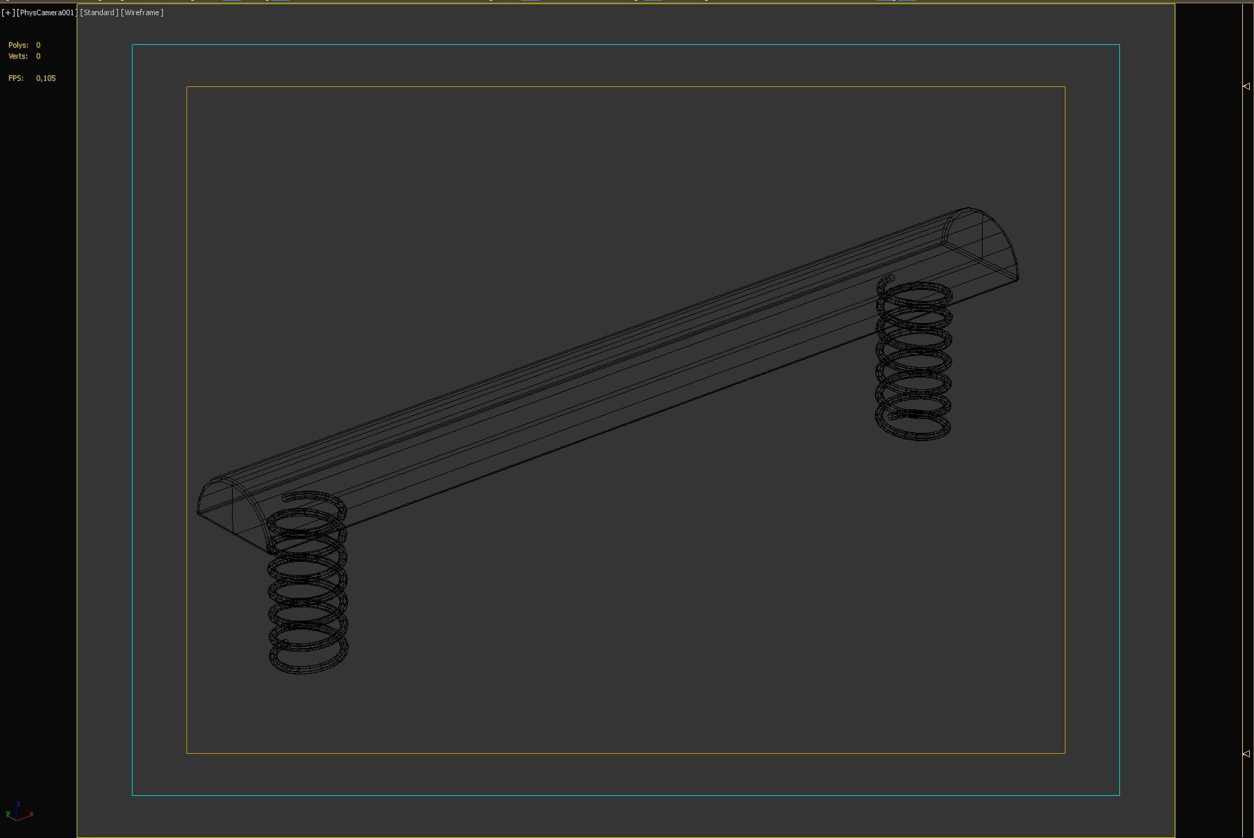 Playful Spring Bench for Parks and Public Spaces 3D model_3