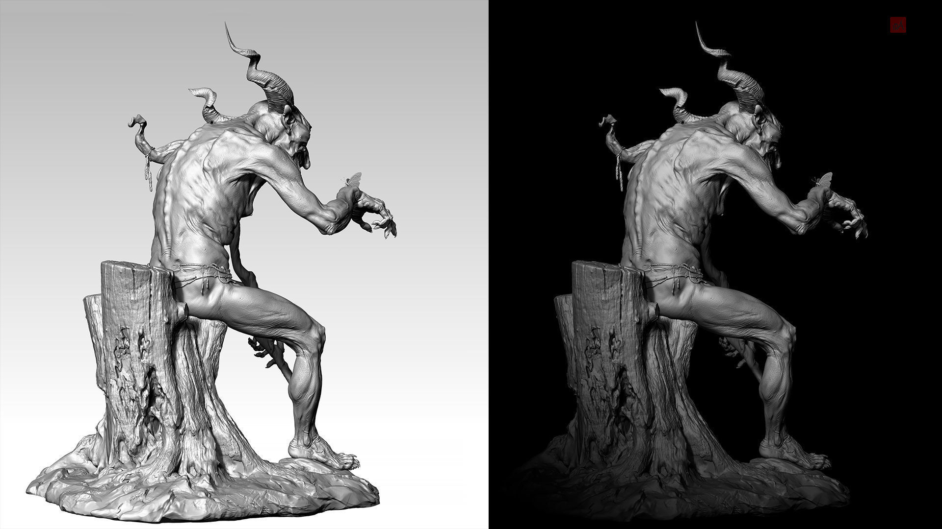 Goblin - 3D Sculpting - High Poly  3D print model_6