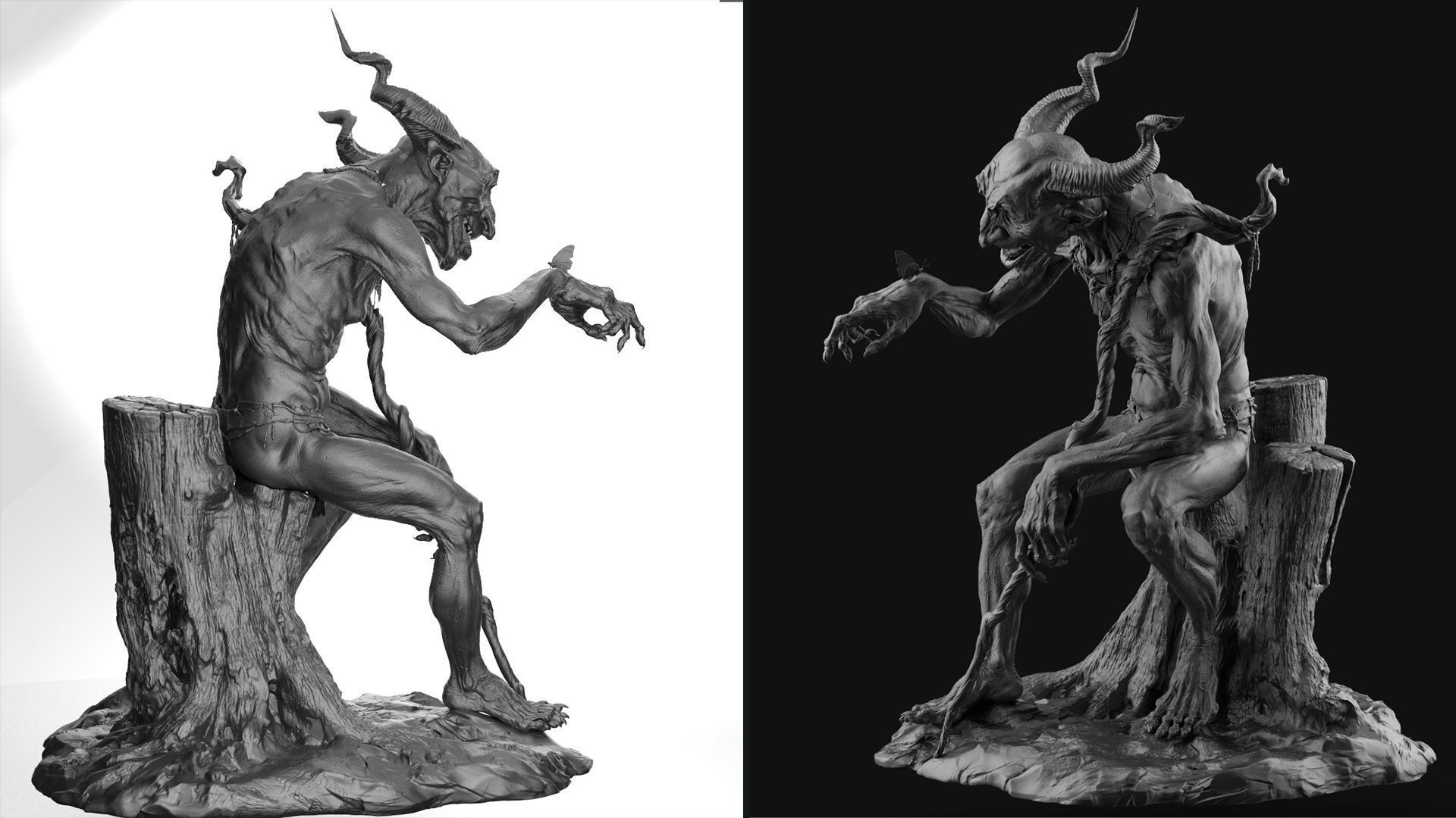 Goblin - 3D Sculpting - High Poly  3D print model_3