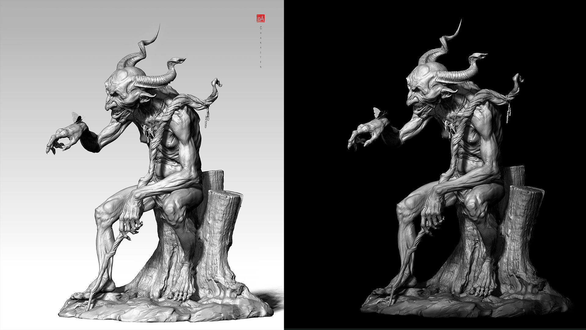 Goblin - 3D Sculpting - High Poly  3D print model_5