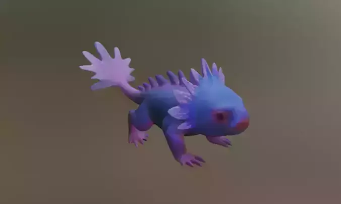 Axolotl 3D model
