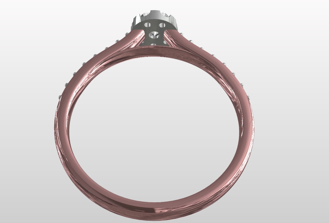 engagement ring 3D print model_6