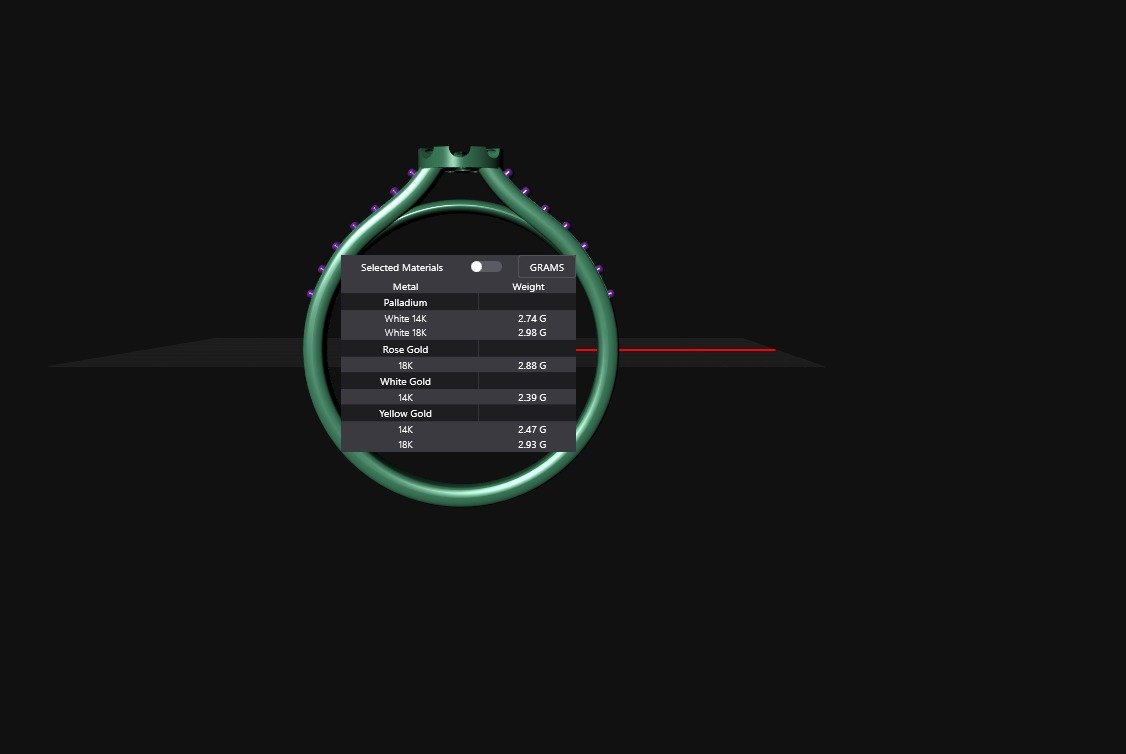 engagement ring 3D print model_9