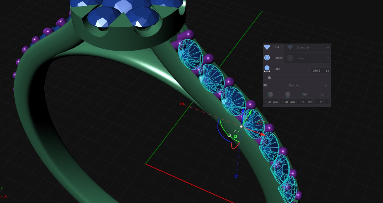 engagement ring 3D print model_11