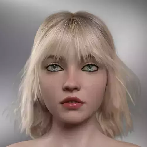 Liana V2 Width High Quality Textures for G8 Female 3D model