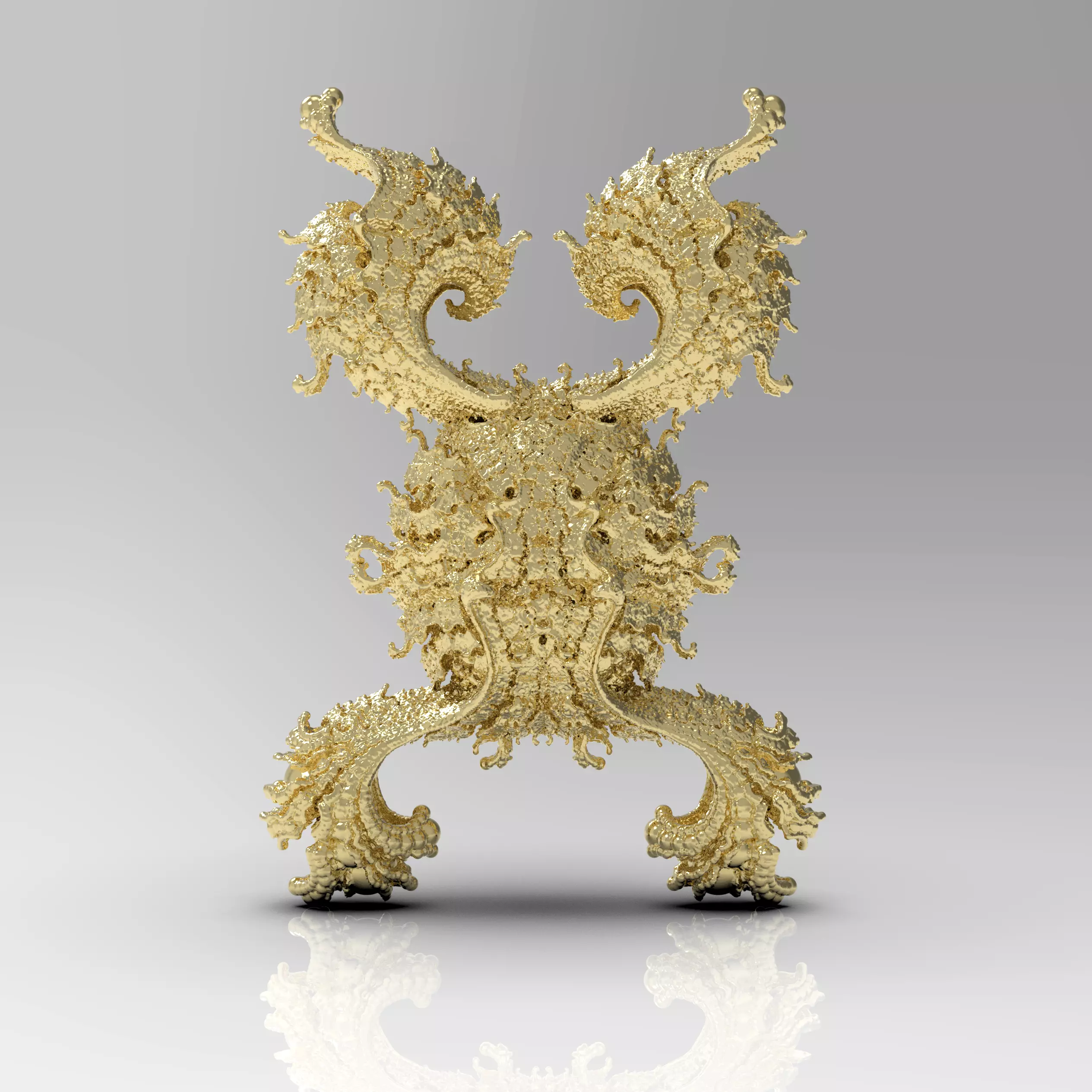 Fractal Kleinian - 2Fold symmetry 3D print model