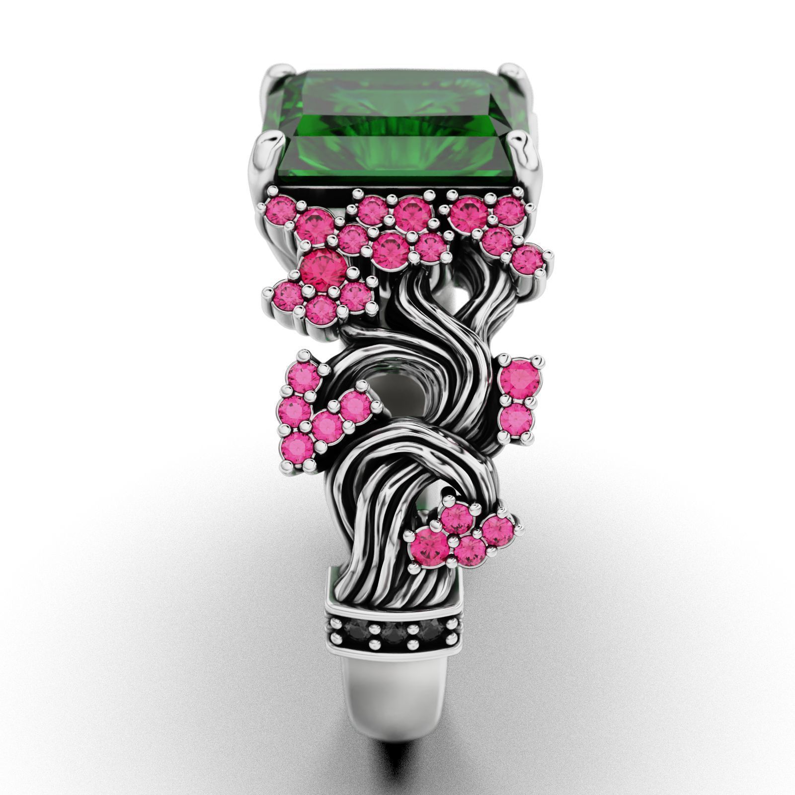 Bonsai Tree Ring 3dm stl render detail 3D print model_2