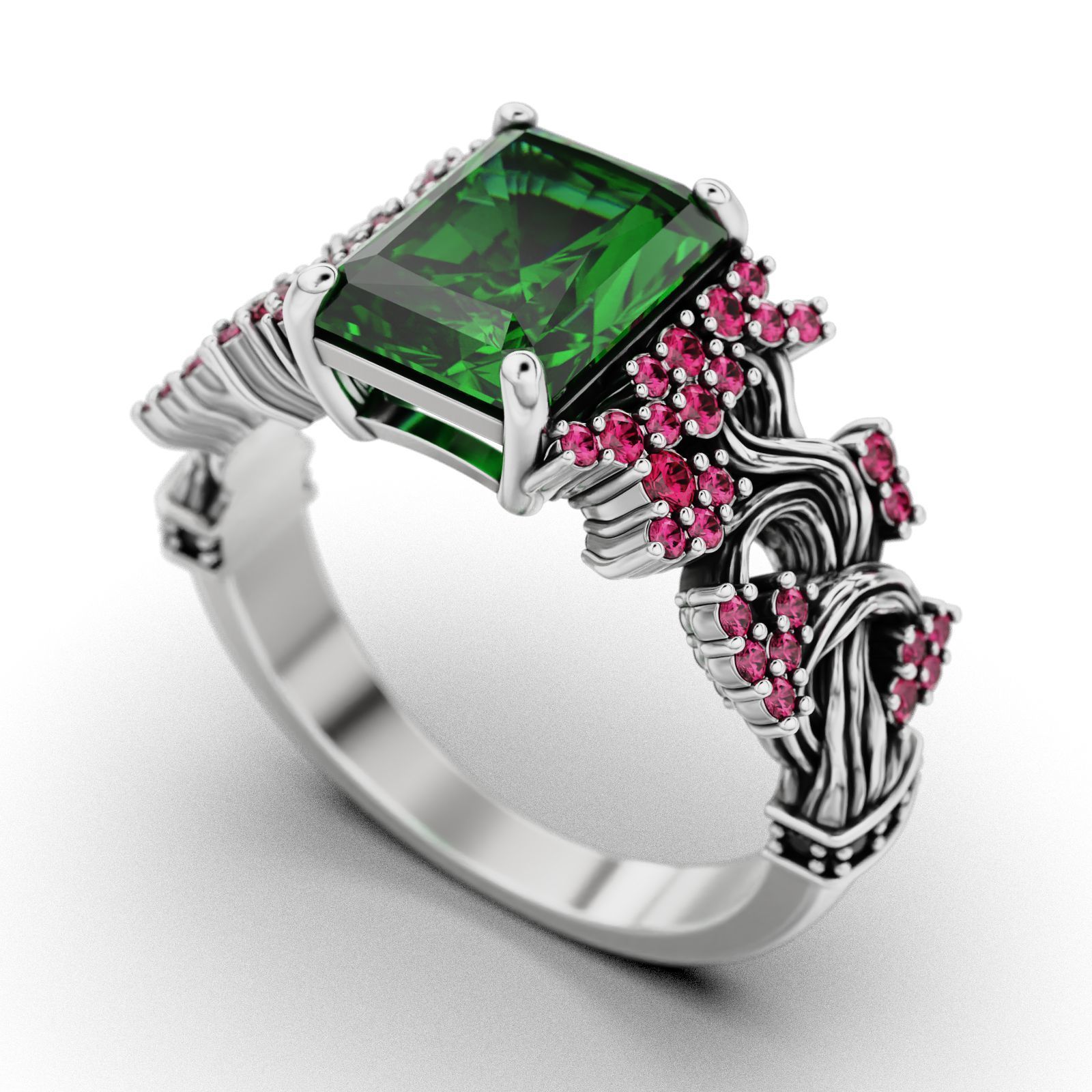 Bonsai Tree Ring 3dm stl render detail 3D print model_4