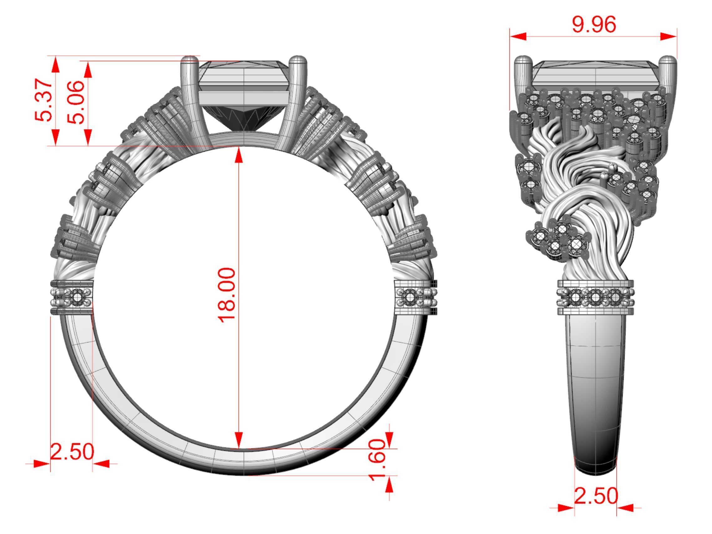 Bonsai Tree Ring 3dm stl render detail 3D print model_12