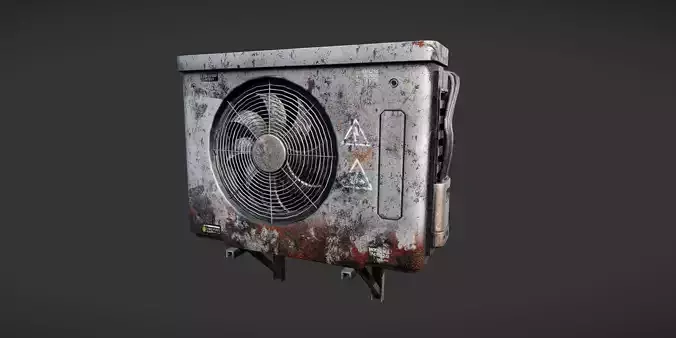 AC-Unit Set - 8K PBR - 4 Variations 3D model