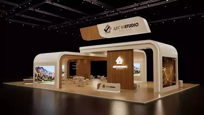 Real estate booth 28m x 20m 