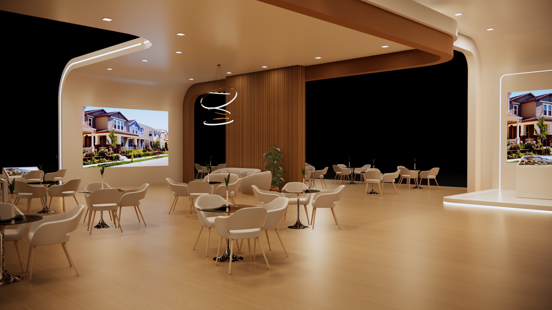 Real estate booth 28m x 20m  3D model_14