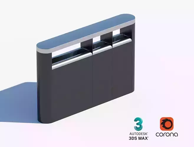 Modern Outdoor Recycling Bin for Public Spaces