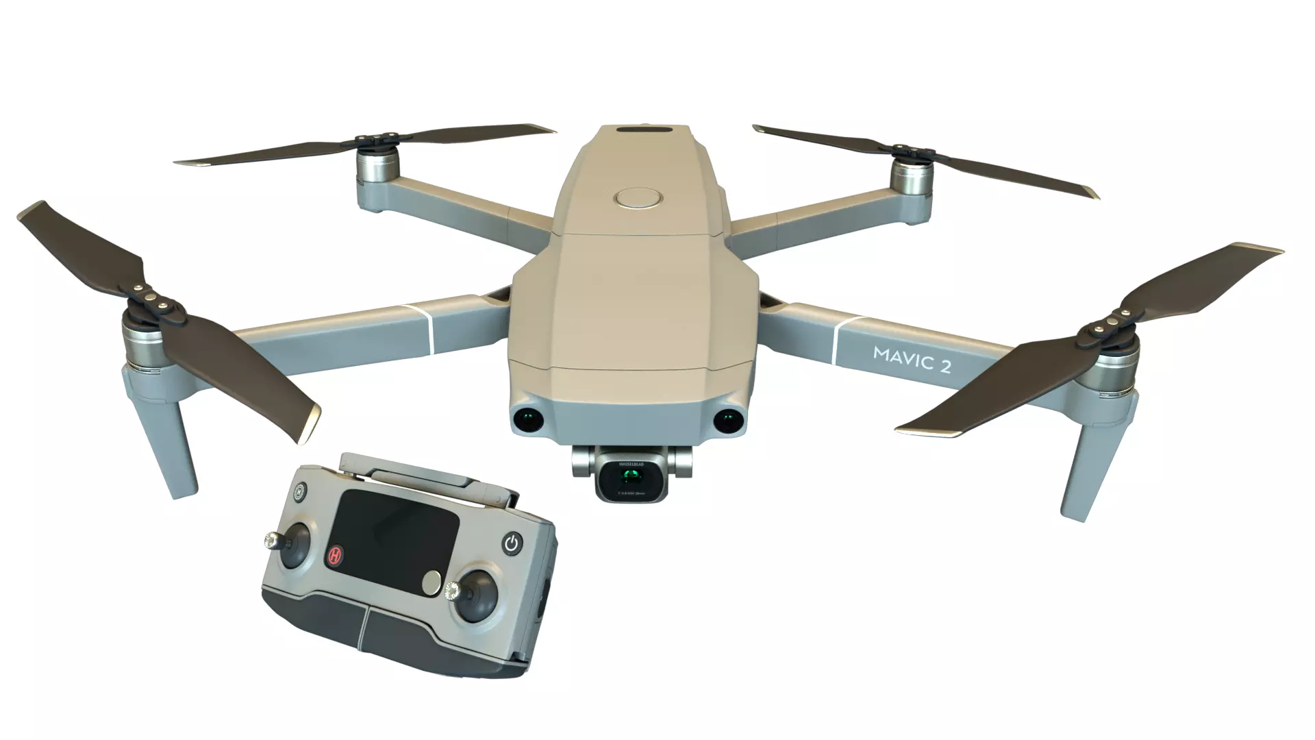 3D DJI MAVIC 2 PRO Low-poly 3D model