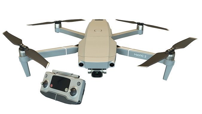 3D DJI MAVIC 2 PRO Low-poly 3D model