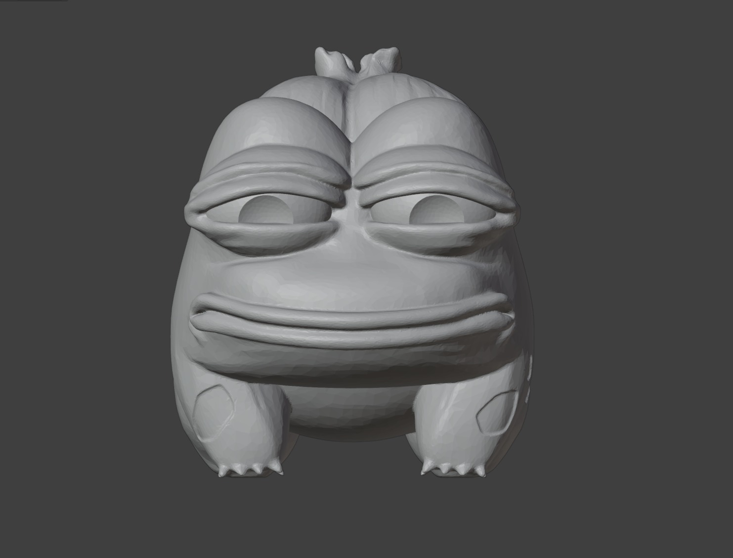 Pepe the Frog Bulbasaur 3D print model_3