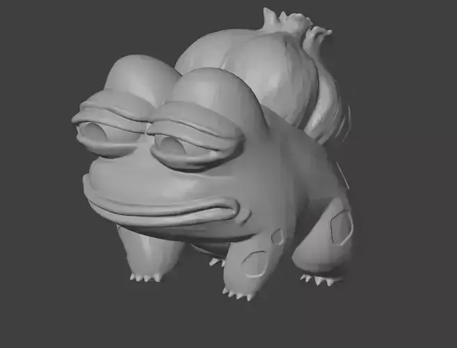 Pepe the Frog Bulbasaur 3D print model