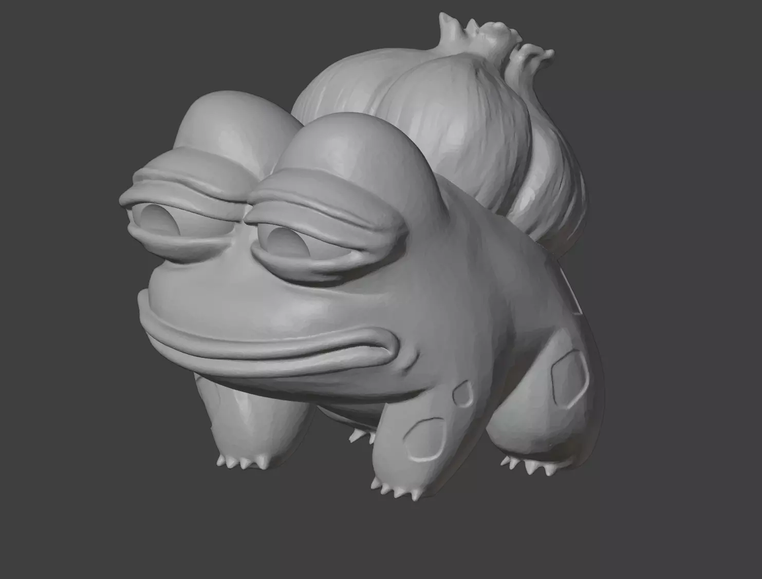 Pepe the Frog Bulbasaur 3D print model_0