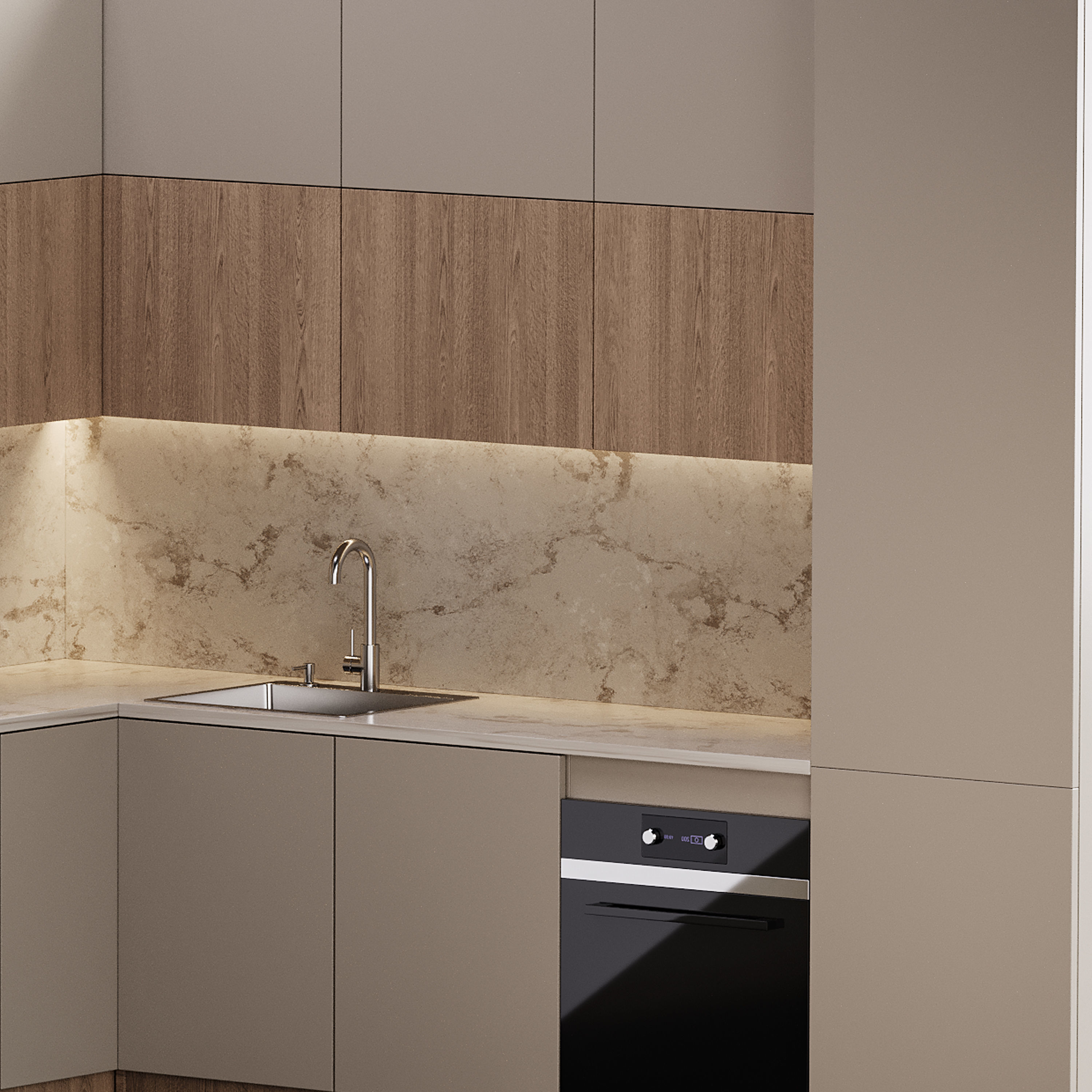 Modern kitchen 08 3D model_11