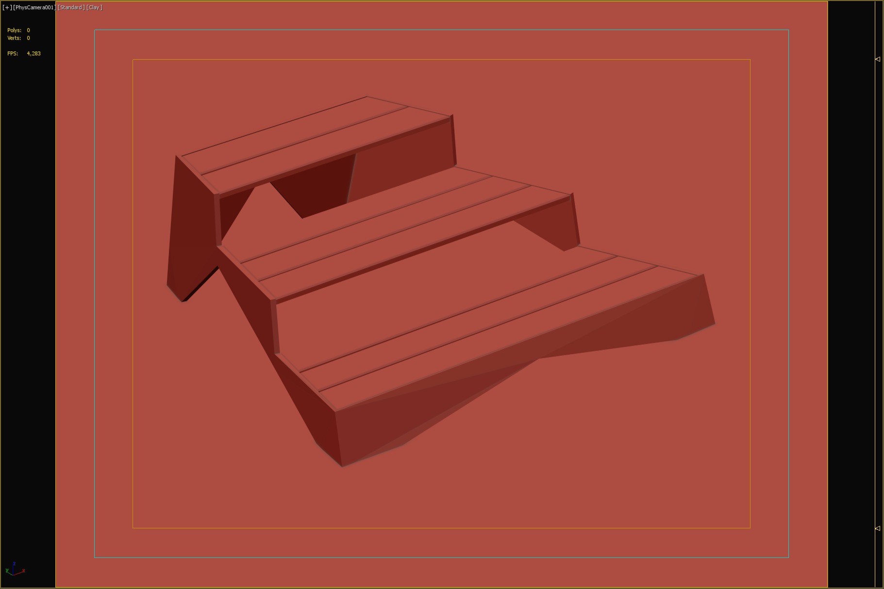 Modern Tiered Seating Platform for Outdoor Spaces 3D model_5