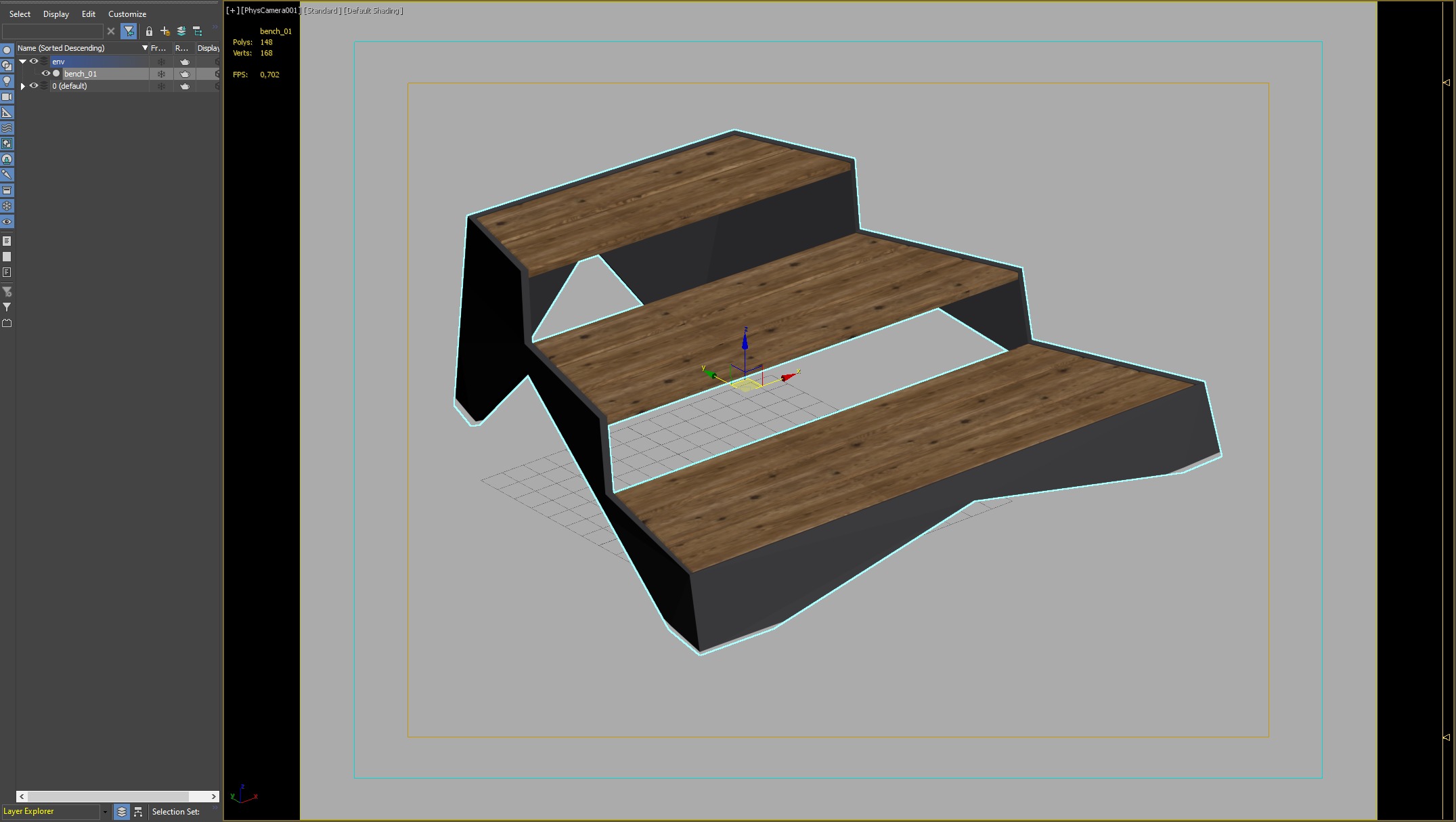 Modern Tiered Seating Platform for Outdoor Spaces 3D model_2