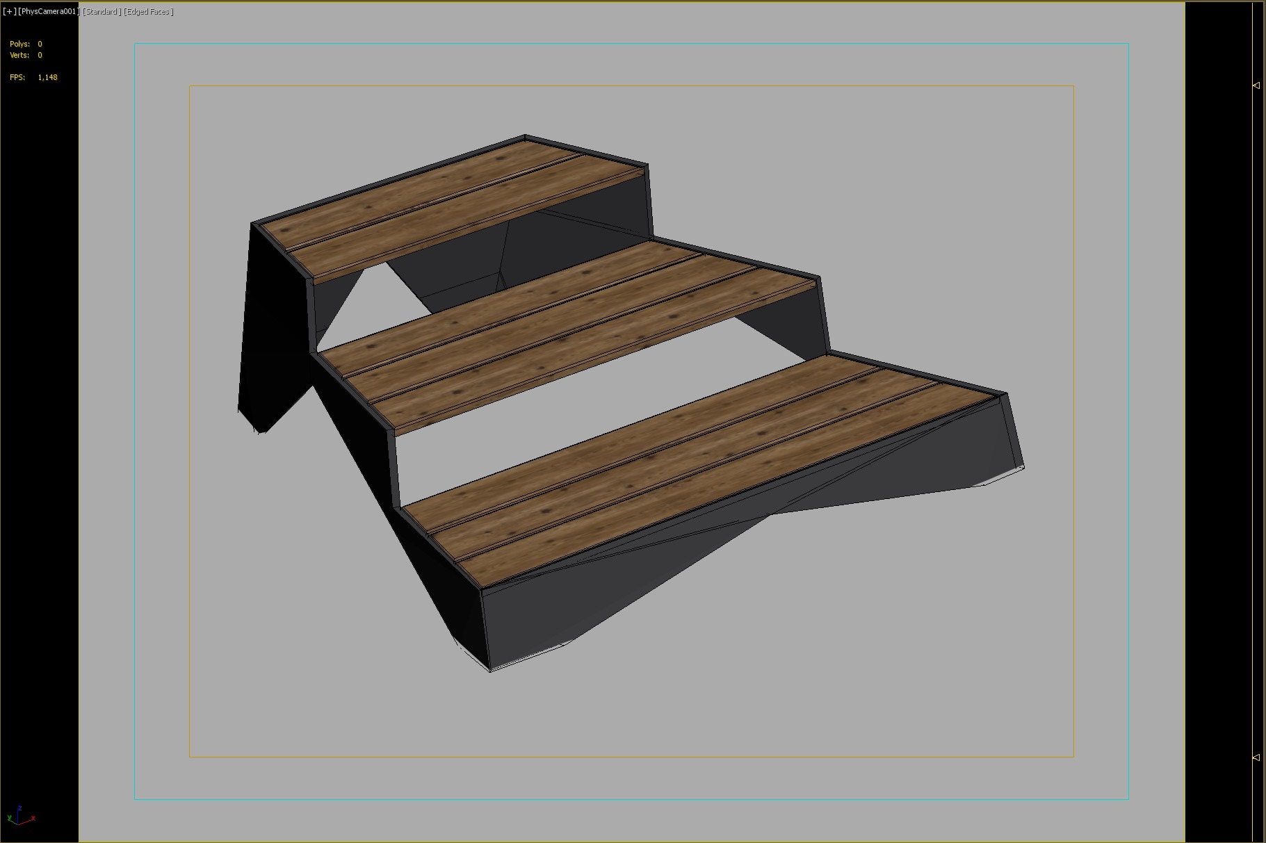 Modern Tiered Seating Platform for Outdoor Spaces 3D model_3
