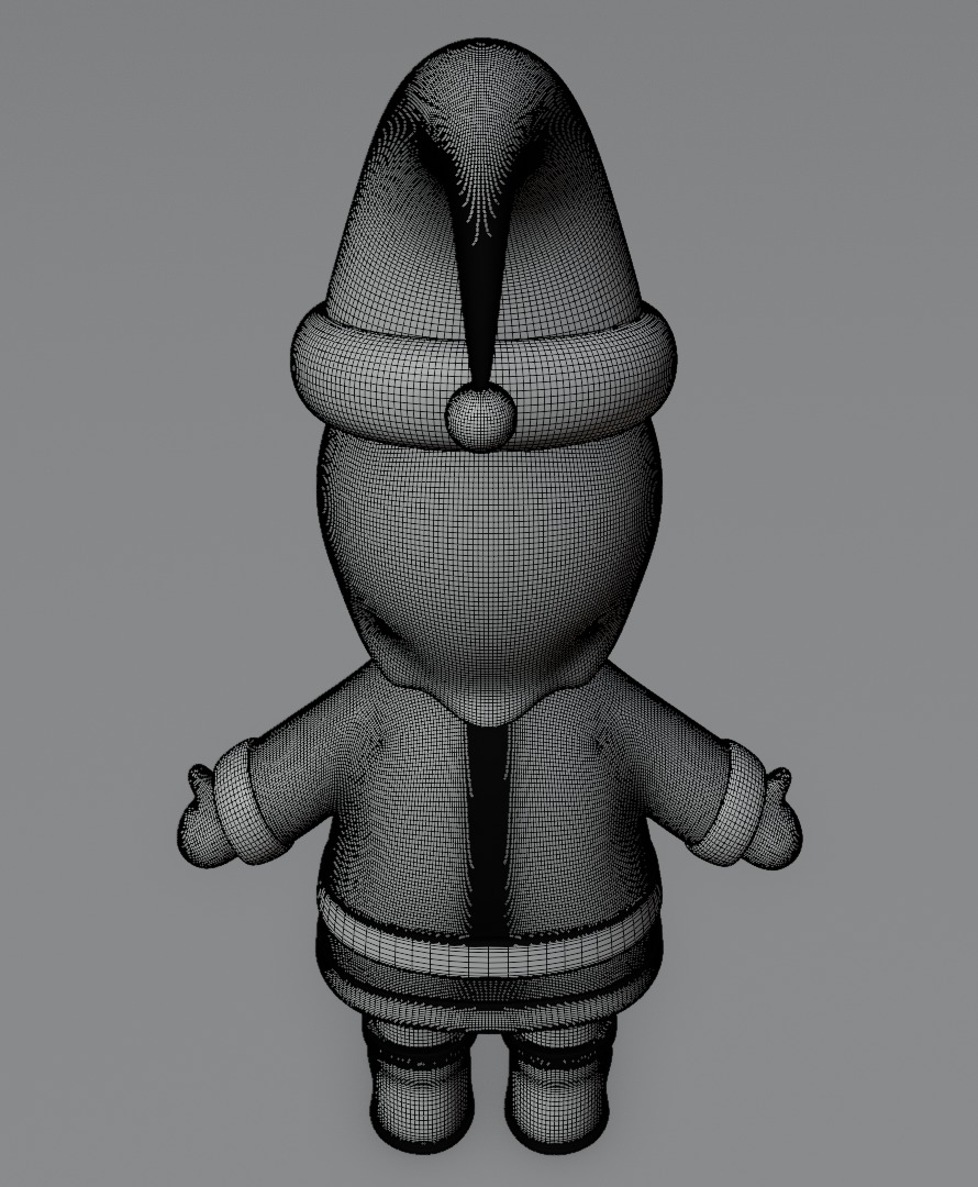 Santa Claus 3D model for 3D print Christmas model 3D print model_15