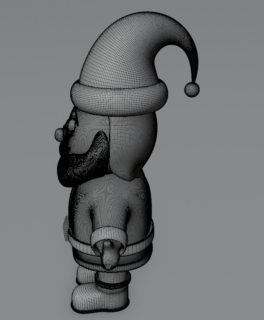 Santa Claus 3D model for 3D print Christmas model 3D print model_14