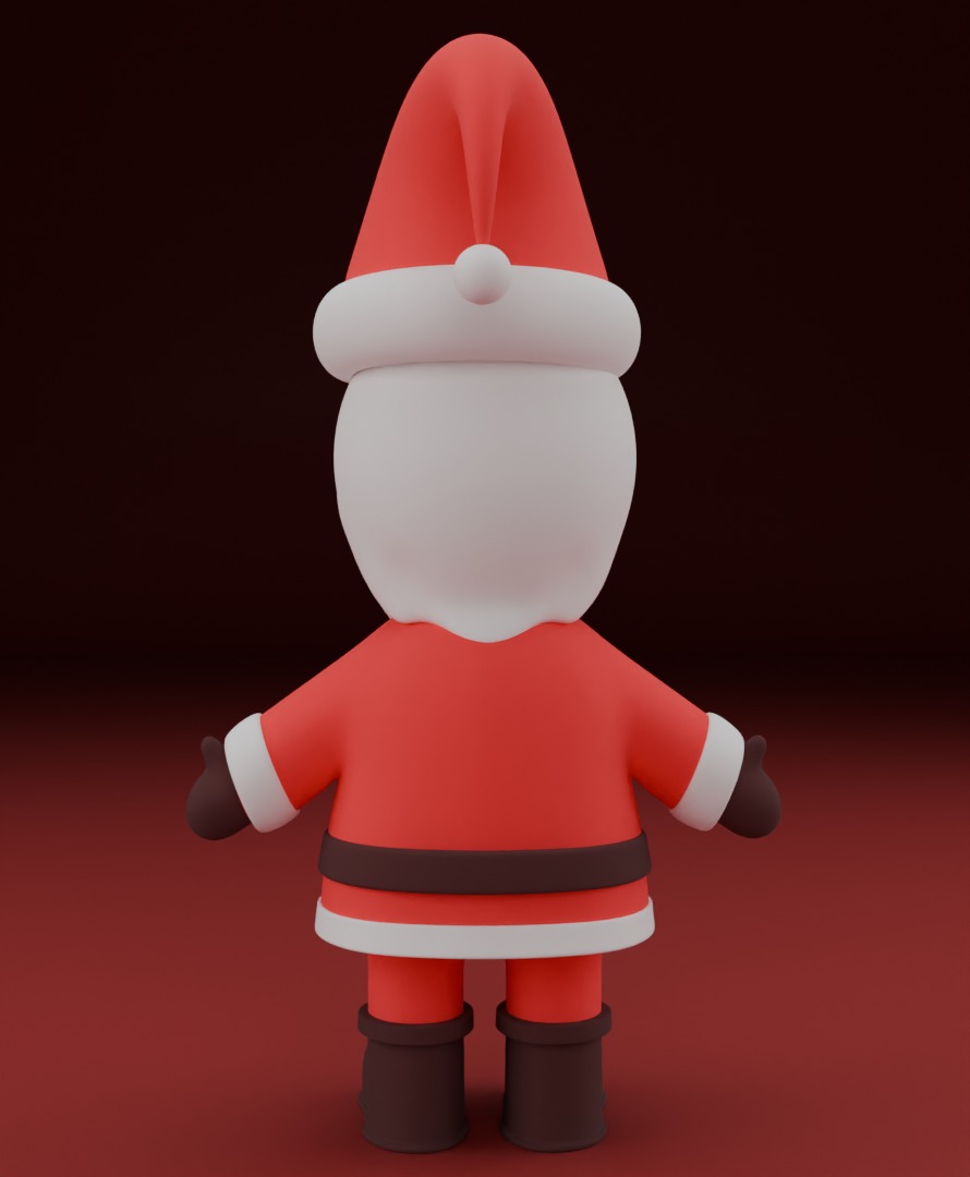 Santa Claus 3D model for 3D print Christmas model 3D print model_5