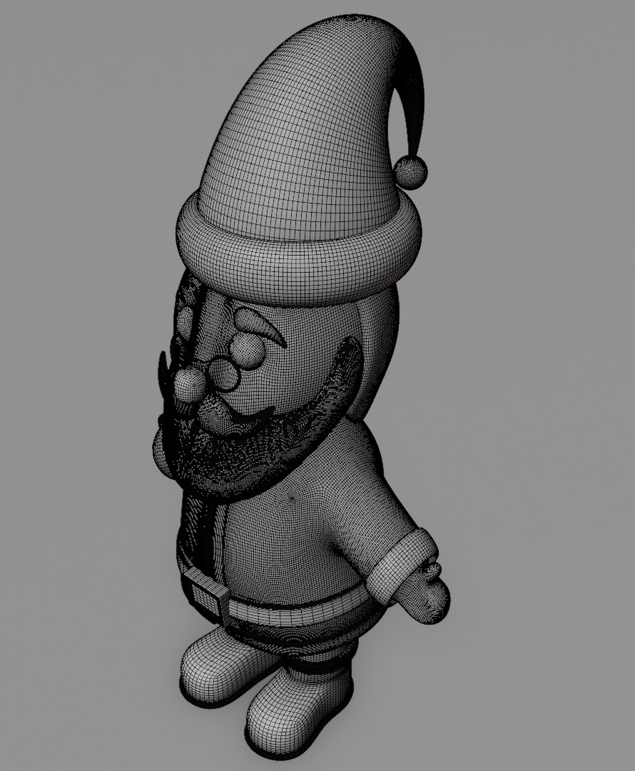 Santa Claus 3D model for 3D print Christmas model 3D print model_18