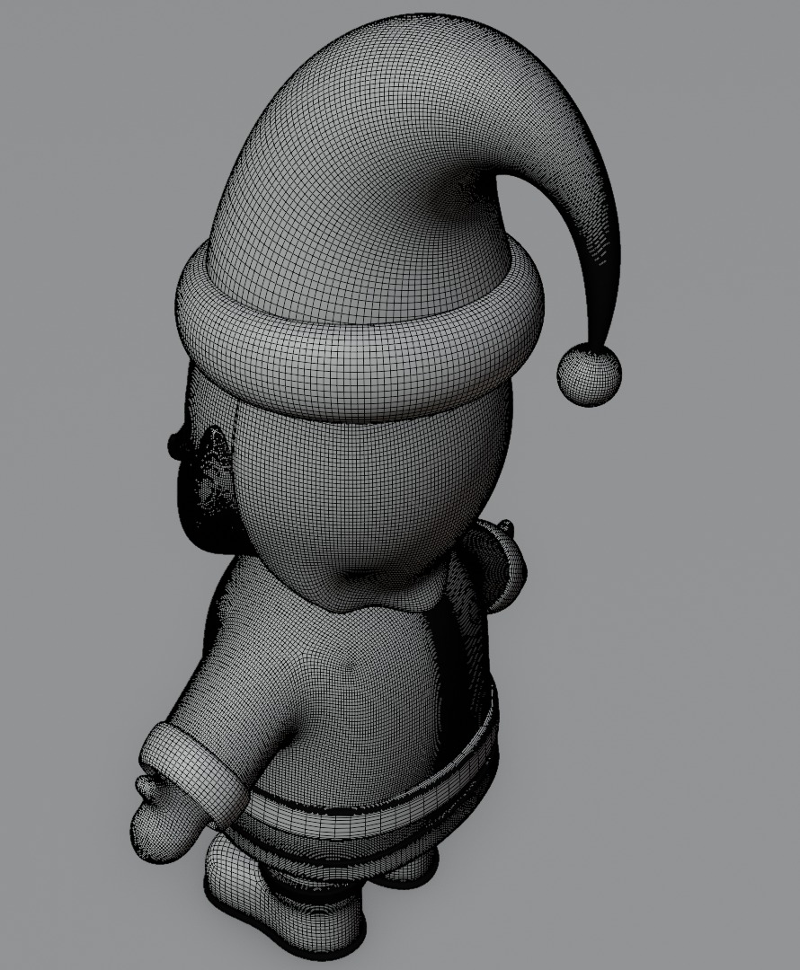 Santa Claus 3D model for 3D print Christmas model 3D print model_19