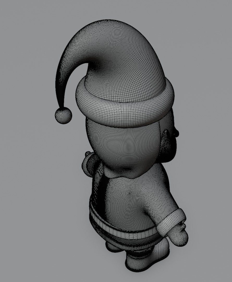 Santa Claus 3D model for 3D print Christmas model 3D print model_16