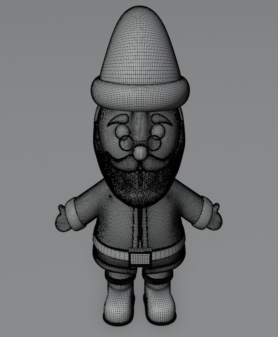 Santa Claus 3D model for 3D print Christmas model 3D print model_11